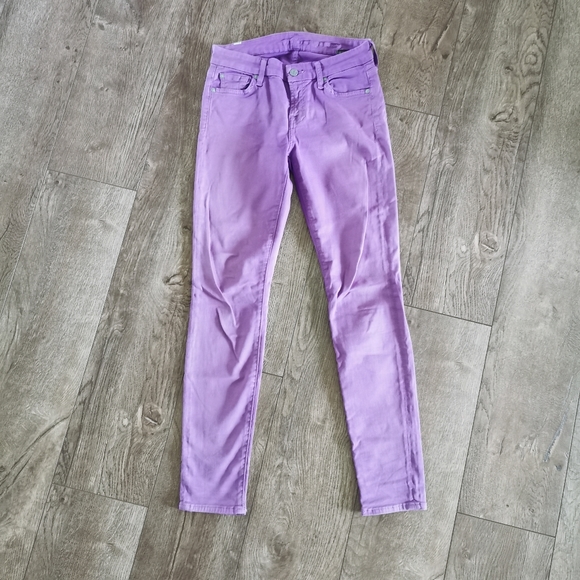 7 For All Mankind purple jeans 26